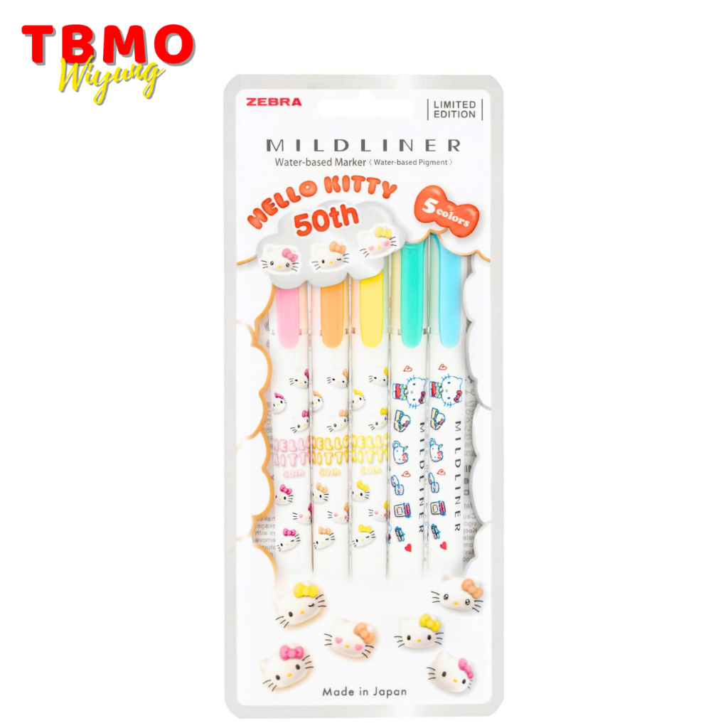 

TBMO Sarasa mildliner Highlighter Set 5 Hello Kitty Limited Edition
