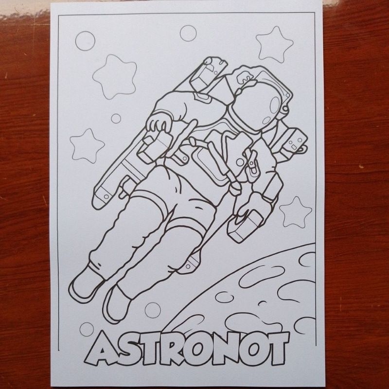 

gambar sketsa astronot 10pcs 5k