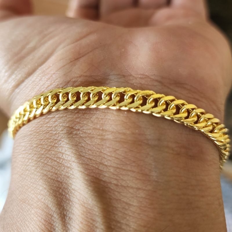 RB Gelang Lipan Mini Berlapis Emas 24k