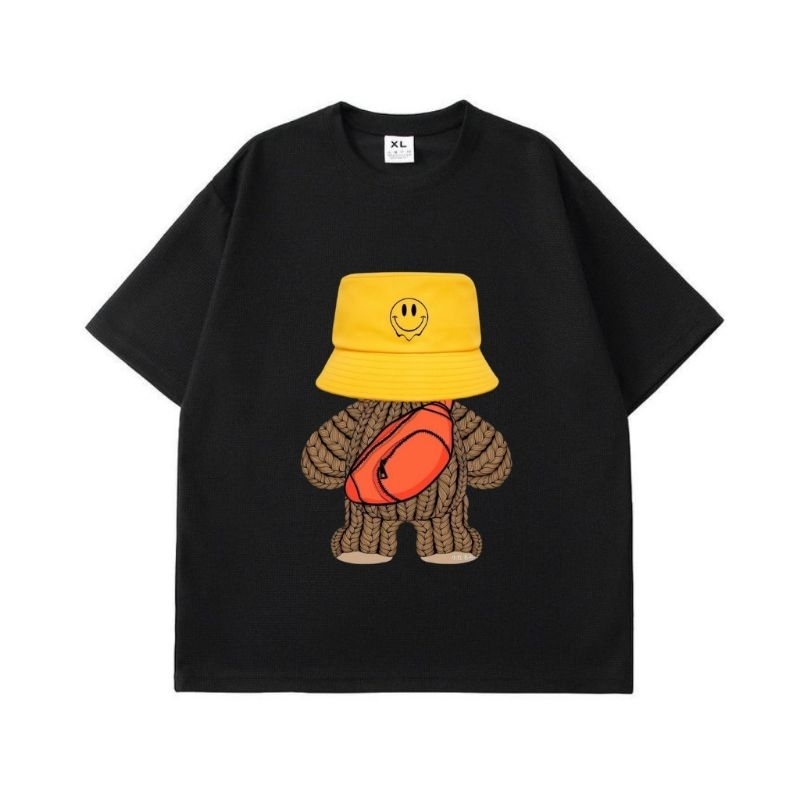 TEMPRAMENT T-Shirt Oversize Teddy Bear Kaos Oversize Bear Kaos Oversize Pria Kaos Oversize Wanita Ka