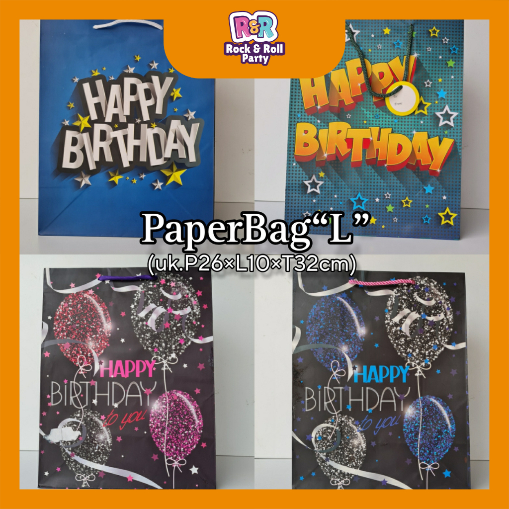 

Paperbag ULANG TAHUN UKURAN L BERAGAM MOTIF - RP 1030