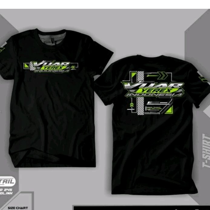 T-Shirt kaos Vijar Yerex Indonesia model simpel