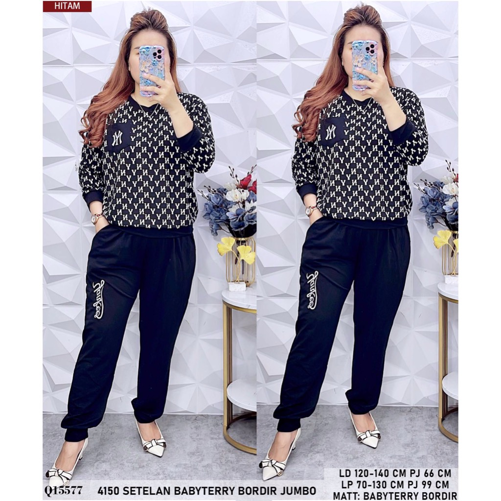 4150 SETELAN BABYTERRY BORDIR JUMBO