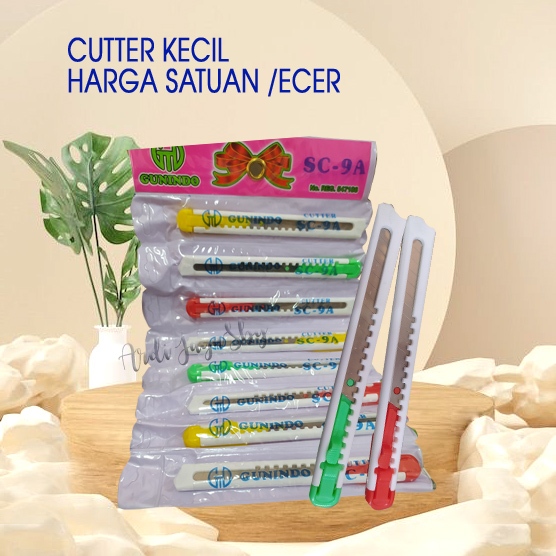 Pisau Cutter  Kecil / Pisau Cutter Plastik Kecil satuan Ecer