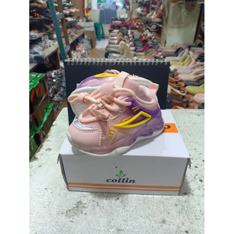 SEPATU ANAK LED LAKI LAKI & PEREMPUAN COLLIN TIPE LP