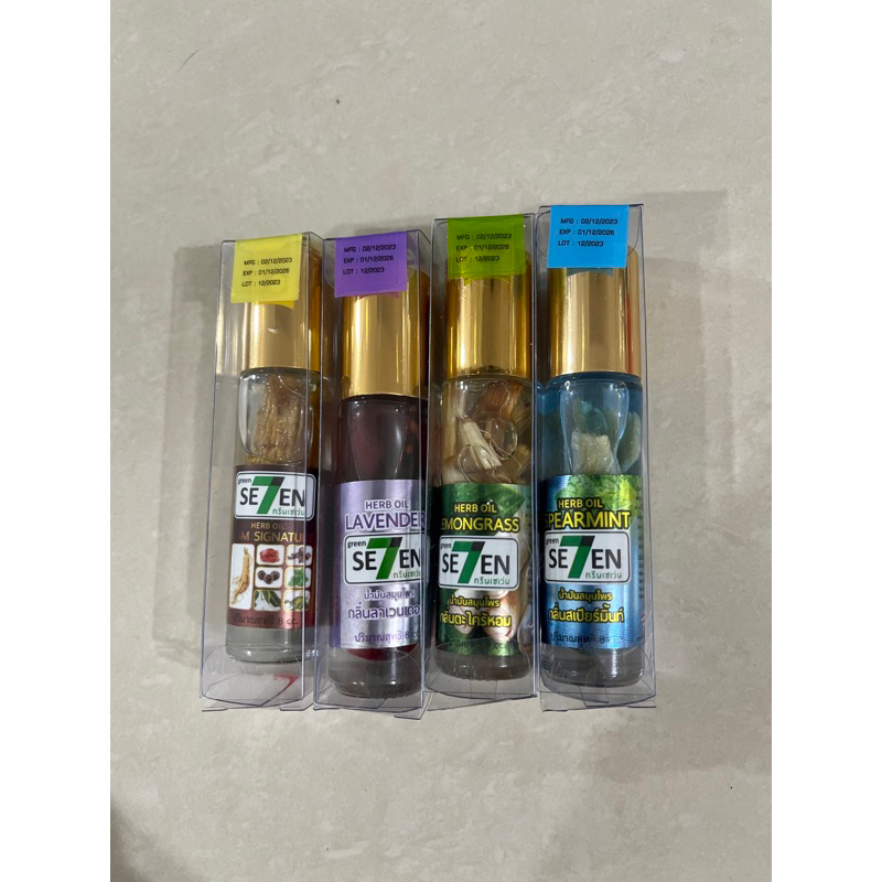 Green Seven Herb Oil Roll On ORIGINAL SE7EN THAILAND