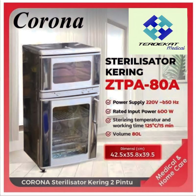 Sterilisator Corona 2 Pintu/Alat Sterilisator