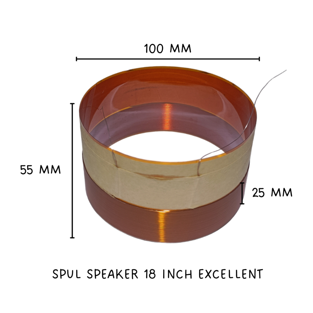 Spul / spool speaker 18 inch Excellent 100 mm 100mm impor