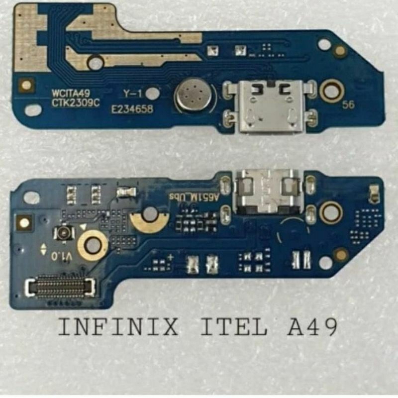 PAPAN CHARGER KONEKTOR PCB INFINIX ITEL A49 FLEXIBEL CAS+MIC