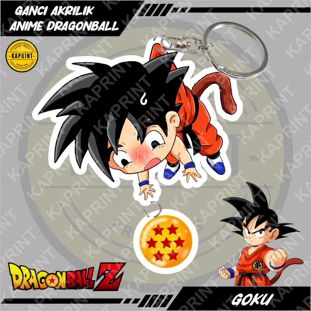 GANCI AKRILIK ANIME DRAGONBALL Z GOKU KESSOKU BAND/ GANTUNGAN KUNCI / KEYCHAN