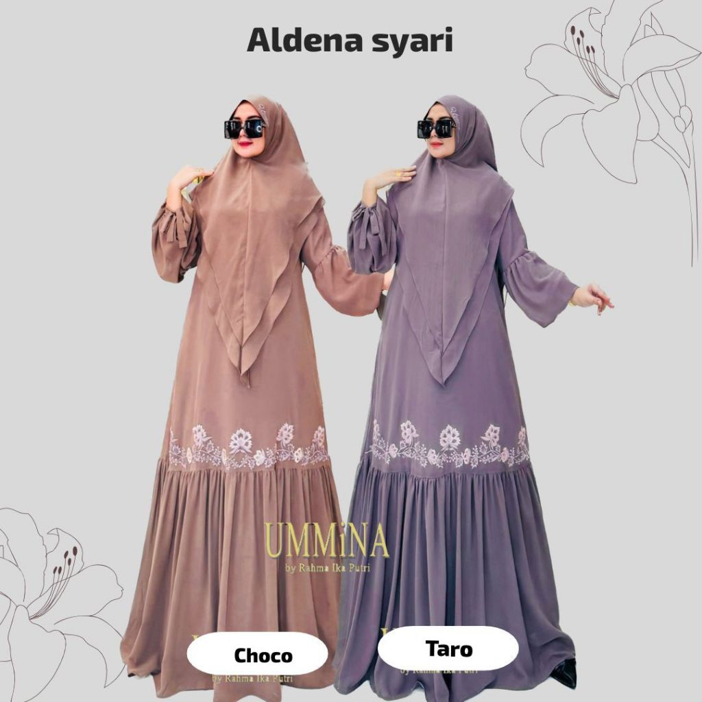Gamis Aldena syari BY UMMINA  (  READY YA.......)