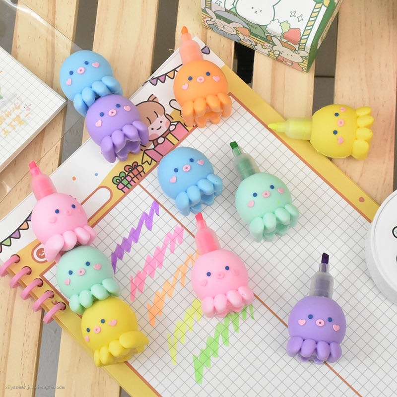 

Highlighter 3D Karakter 1 Set Stabilo Spidol Pastel Marker Ice Cream Cumi Cumi