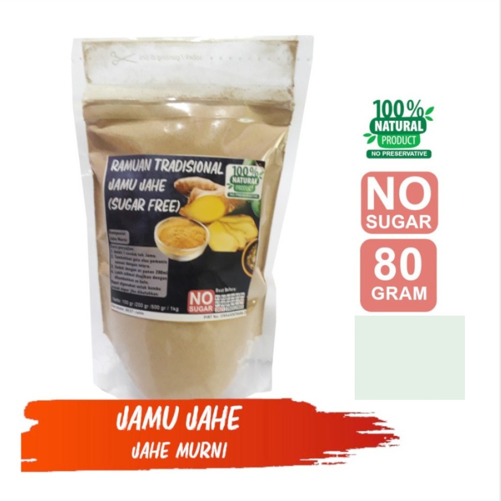 

Jamu Jahe Tanpa Gula 80 Gram Tanpa Pengawet