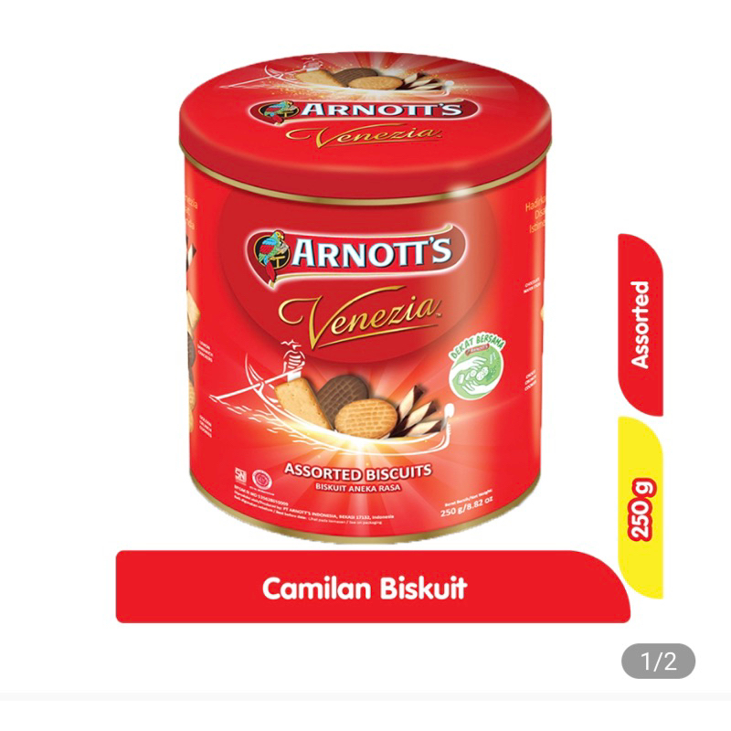 

ARNOTT'S Venezia Assorted Biscuit Can 250 g
