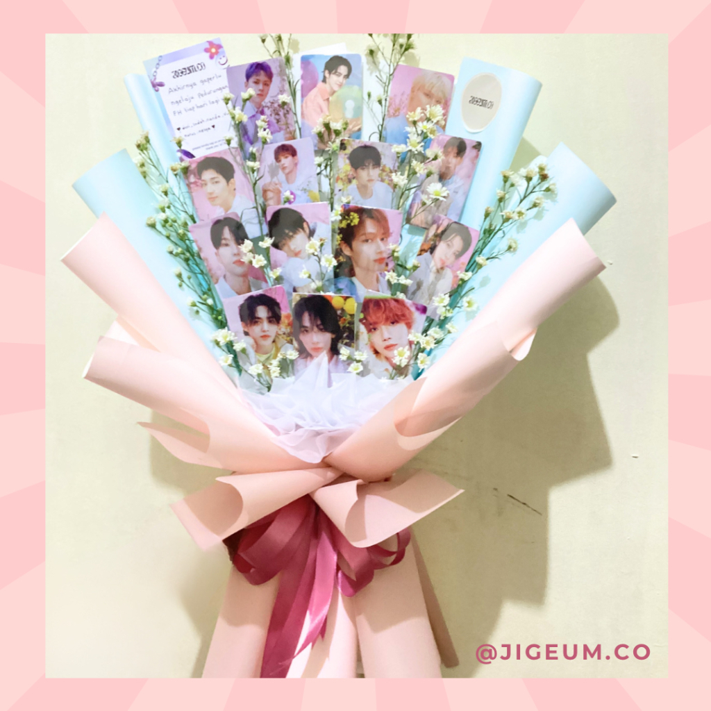 (JIGEUM.FLO) BUKET PHOTOCARD K-POP /BUKET ANIME/SEVENTEEN/NCT/BTS/TREASURE