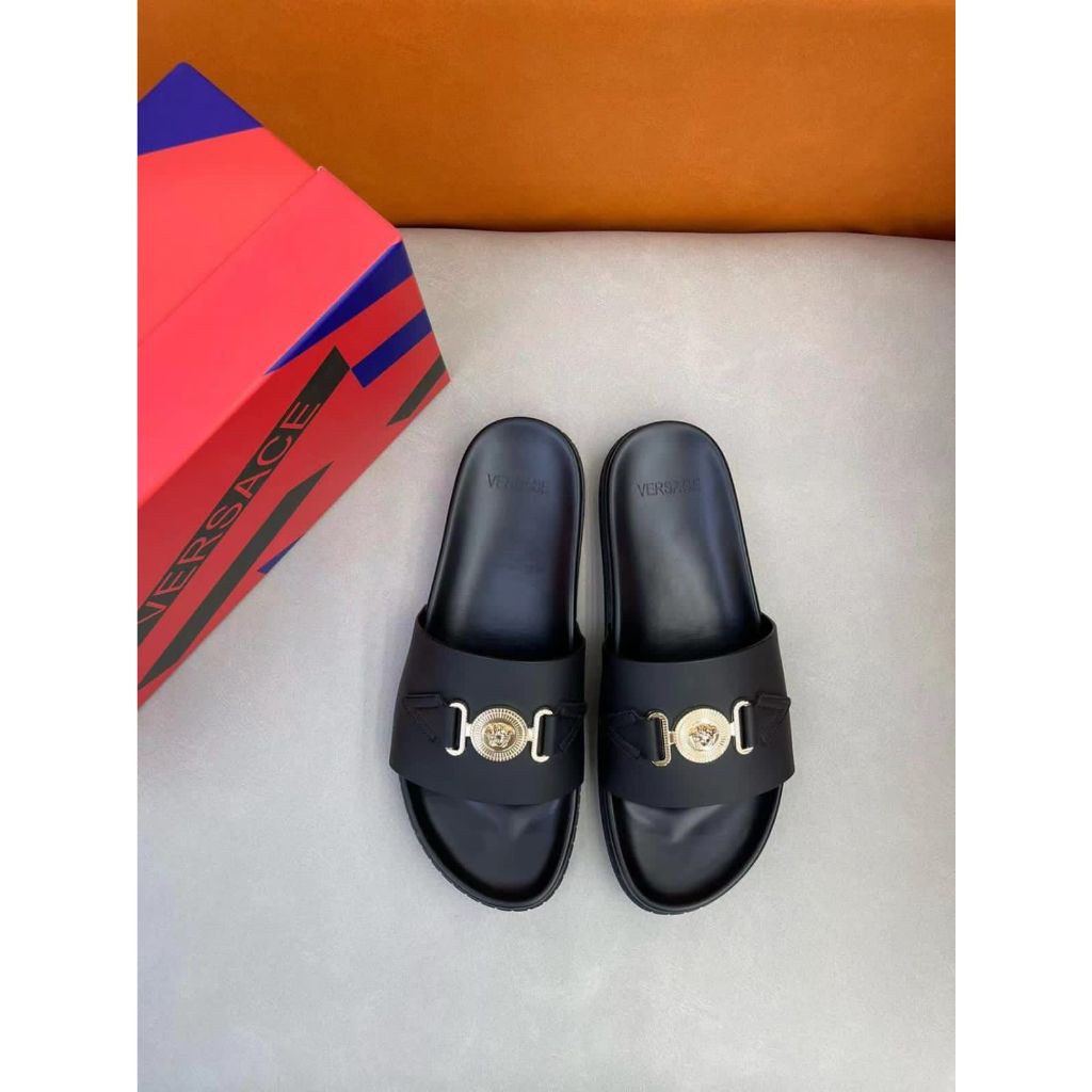 sandal selop cowok  hitam keren,sandal selop cowok temurah 1725-1