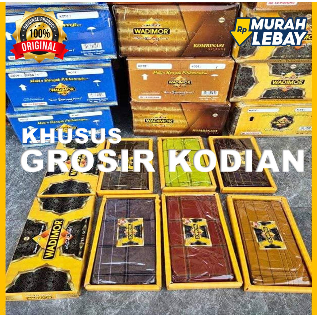 Sarung Wadimor Original Murah Kodian Grosir per 10 pc 1 kodi isi 20 Motif Terbaru 2025