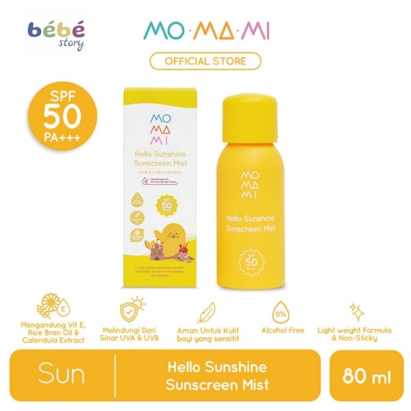 MOMAMI - HELLO SUNSHINE SUNSCREEN MIST 80ML / SUNSCREEN SPRAY ANAK