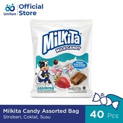 

PERMEN MILKITA MILK CANDY ISI 40 PCS/1 Bag