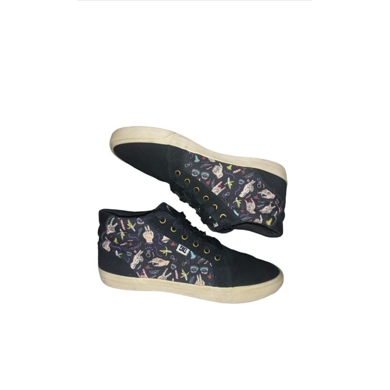 Sepatu branded DC Council Mid SP Black Original size 46