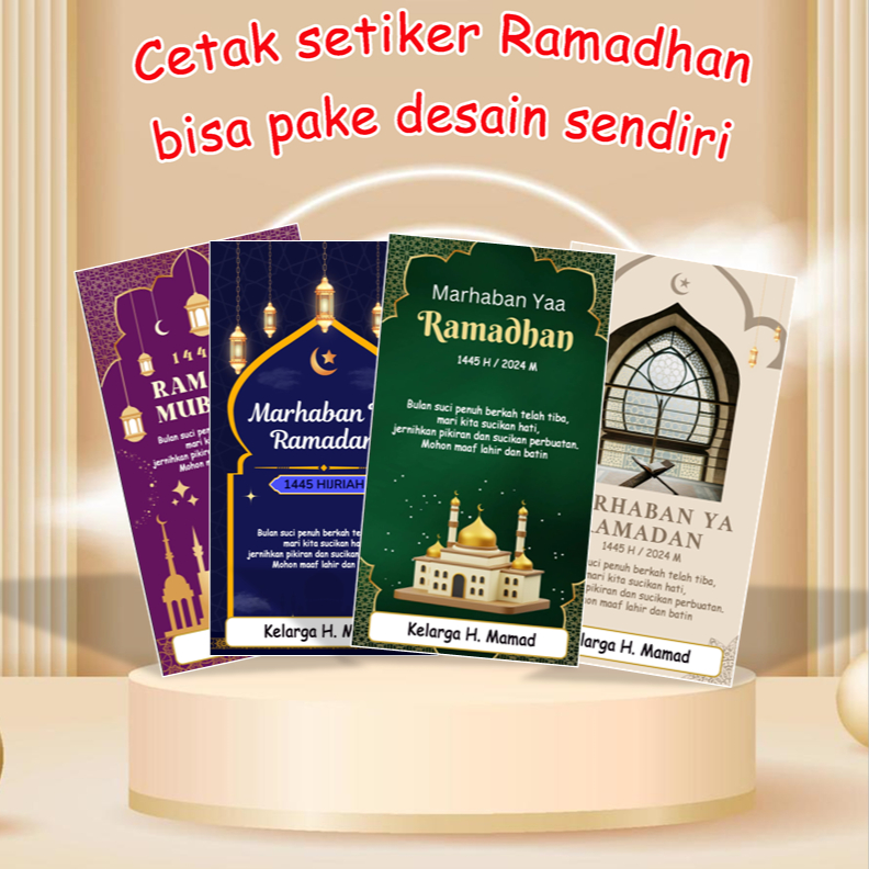 

Sticker Spesial Ramadan & Idul Fitri Hampers/Stiker Segel Box/Packaging/Toples Makanan/Label Pengiriman/Dus/Kemasan