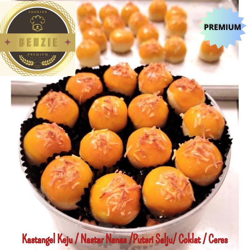 

Kuker lebaran kue kering Selai nanas nastar premium Benzie Cookies homemade