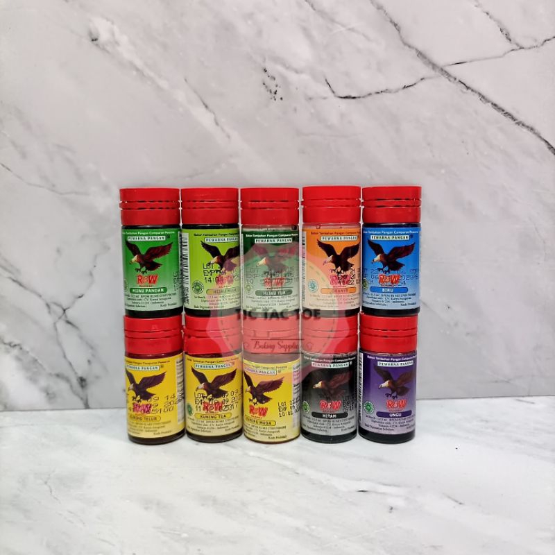 

Pewarna Makanan/Bahan Tambahan Pangan Rajawali 12.5ml