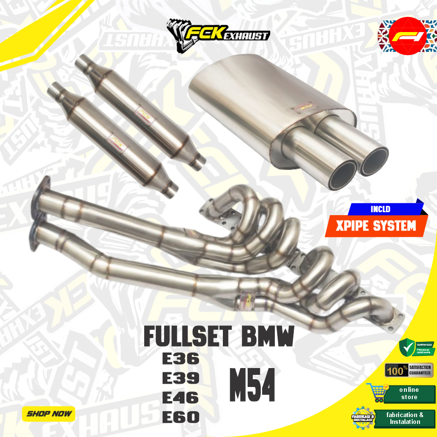 FCK Full System BMW M54 DUAL RESONATOR Knalpot Mobil