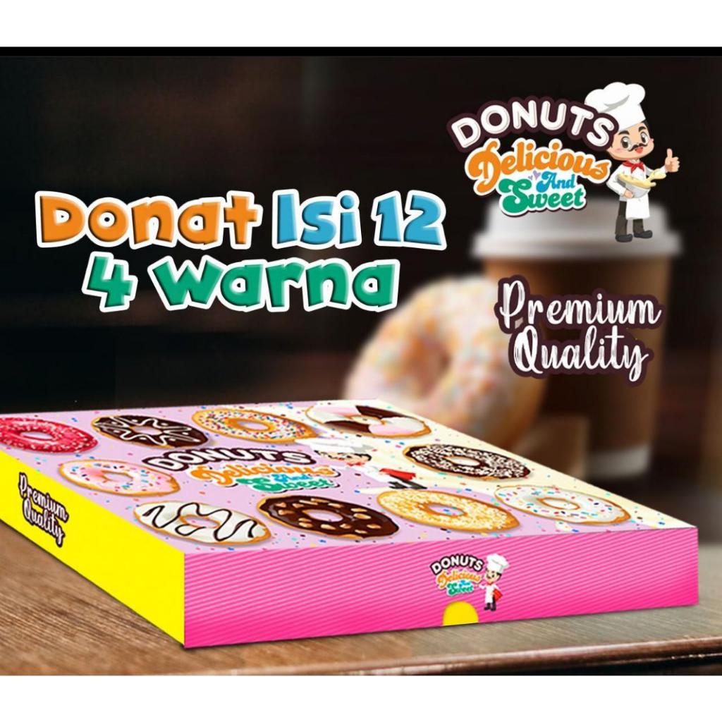 

Dus Donat uk 36 x 27 x 5,5 cm / Dus Donat PINK isi 12 Donat PER 10 pcs eceran