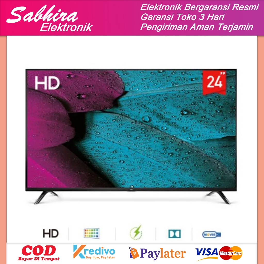 TV LED 24 INCH TCL 24B5 LED TV 24 INCH HD READY ( Khusu Wilayah Bandung )