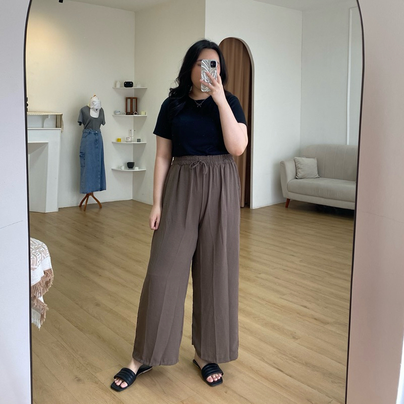 Nara Culotte Pants - Highwaisted Culotte Pants - Celana Kulot Highwaist - Celana Kulot Big size - Ku