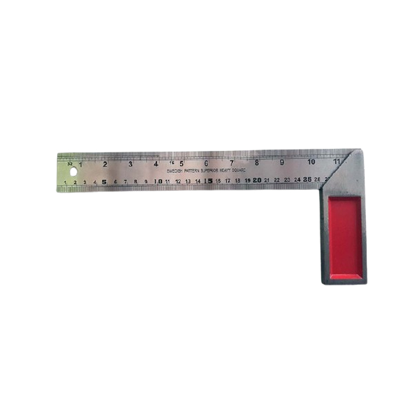 

Penggaris Siku Stainless Steel 30 cm / Siku Tukang 12" Tebal