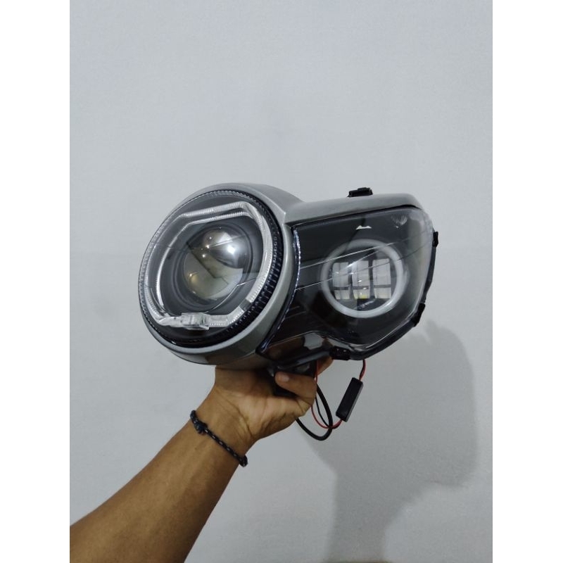Lampu depan Tiger PC set Biled 3inch Vinyx P65 gen 2 laser set daymaker mini 3 mata cwl