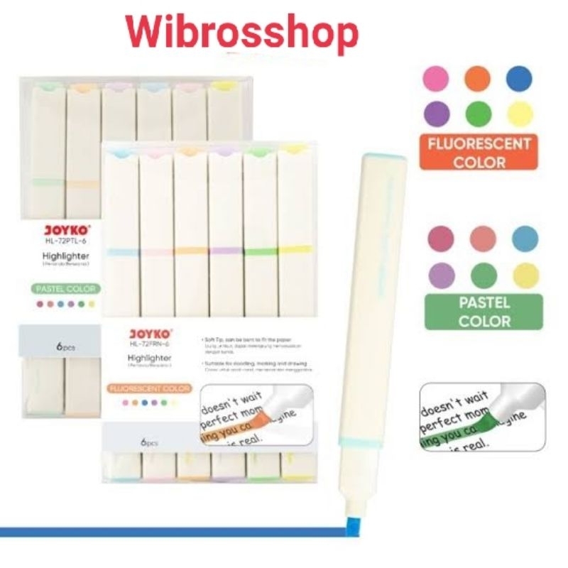 

6 colors Stabilo highlighter 1 set