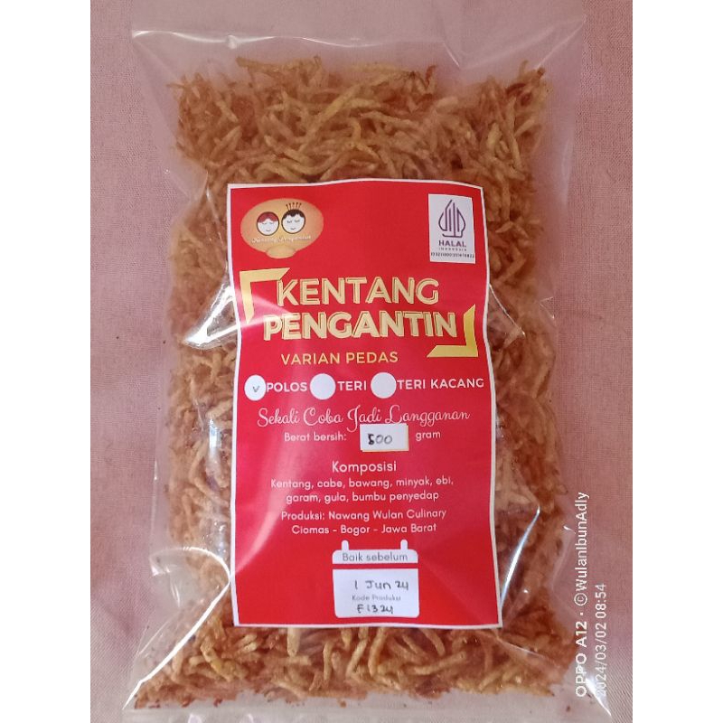 

Kentang Pengantin | Kentang Mustofa | Kering Kentang 500gr Pedas