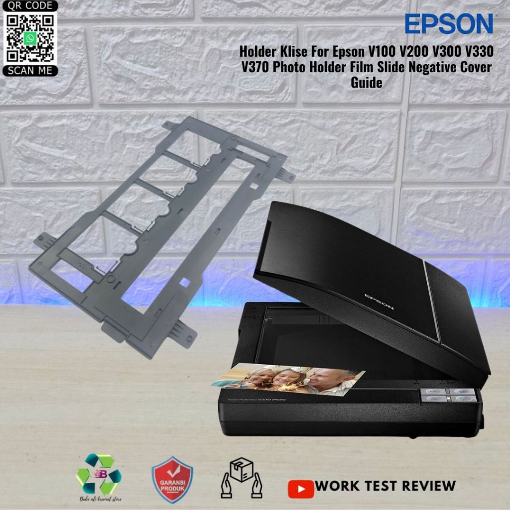Holder Klise Slide dan 35mm  Scanner Epson V100 V200 V300 V330 V370 khusus Epson