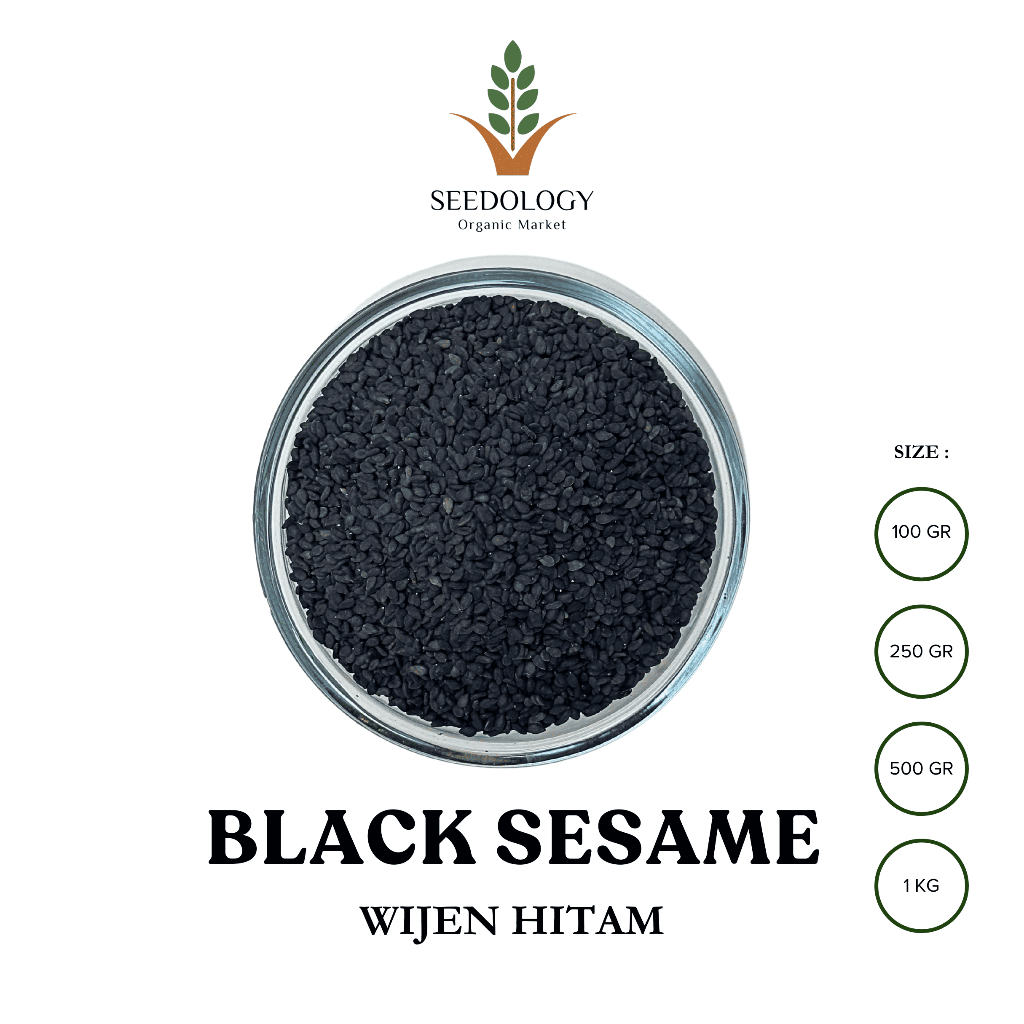 

Wijen Hitam 100gr - Black Sesame Seed / Habbatussauda / Biji Wijen / Natural / Organik