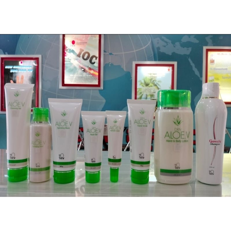 PAKET PERAWATAN DXN 7 ALOE V DXN + 1 SHAMPOO GANOZHI