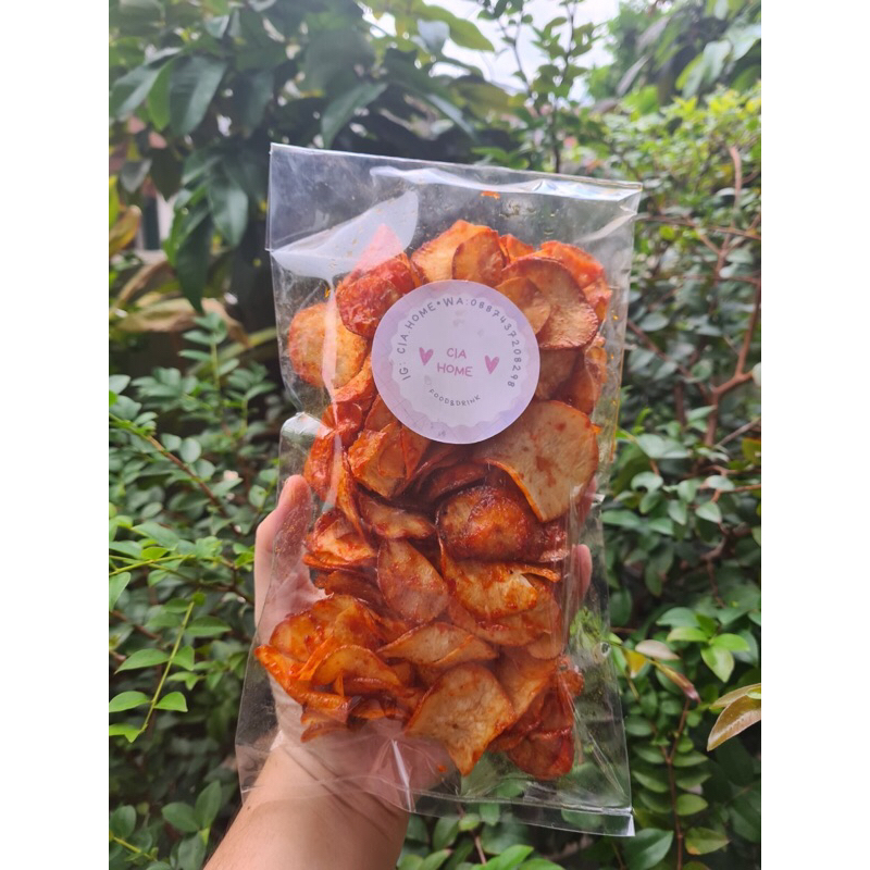 

kripik singkok balado pedas cabe asli