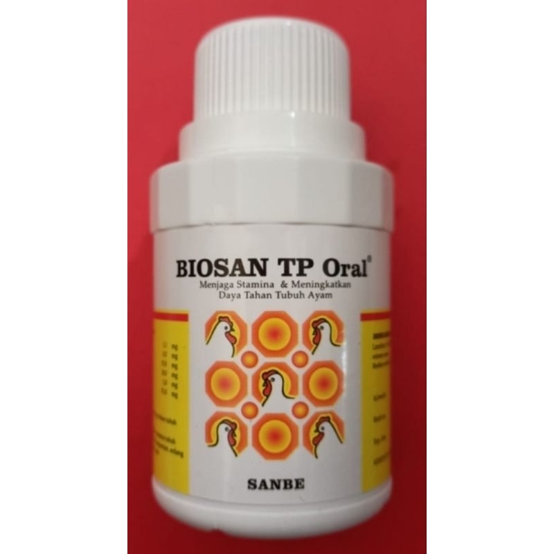 Biosan TP Oral 100 ml PT Sanbe Farma, vitamin Cair+energi langsung (ATP) DOC DOD DOQ ayam, vitamin s