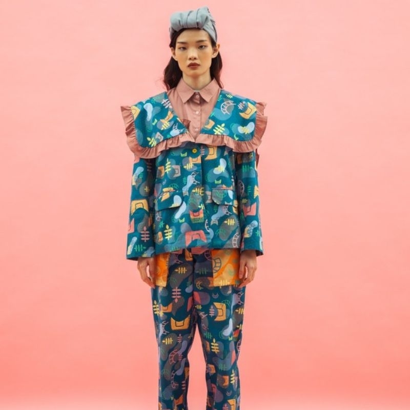 (New with Tag) Zaskia Mecca ZM x Tantri Namirah - Jade Tosca Blazer Edisi Padang