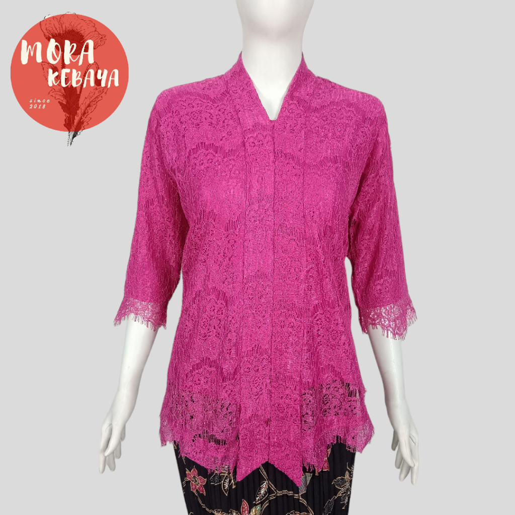 Kebaya encim lengan 7/8 _kebaya brukat_kebaya wisuda_kebaya encim_kebaya encim modern_kebaya kartini