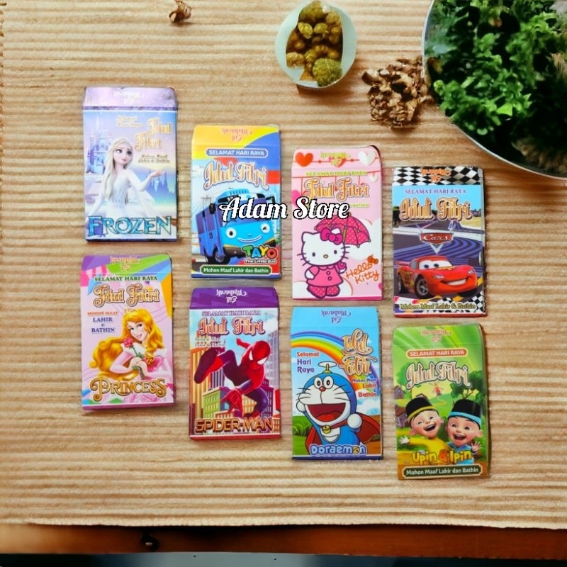 

Amplop lebaran Angpau lebaran karakter kartun DF serie B ukuran medium isi 50 lembar