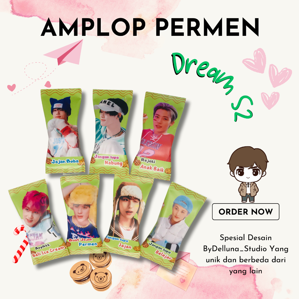 

Amplop Lebaran Lucu Kpop Nct Dream Amplop Permen Unik Viral Angpao hari Raya Murah Berkualitas