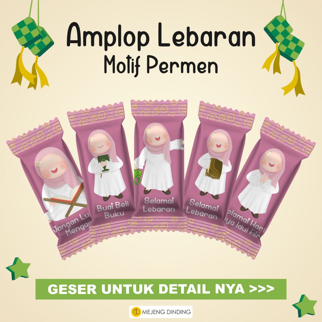 

(ISI 12 PCS) Amplop Permen Lebaran Lucu dan Unik Amplop Permen Lebaran Motif Anak Perempuan / Amplop Lebaran THR unik Desain Kartu / Amplop Permen Amplop Lebaran Termurah / Amplop Lebaran Model Permen / Amplop Lebaran Permen 2024 Desain Terbaru