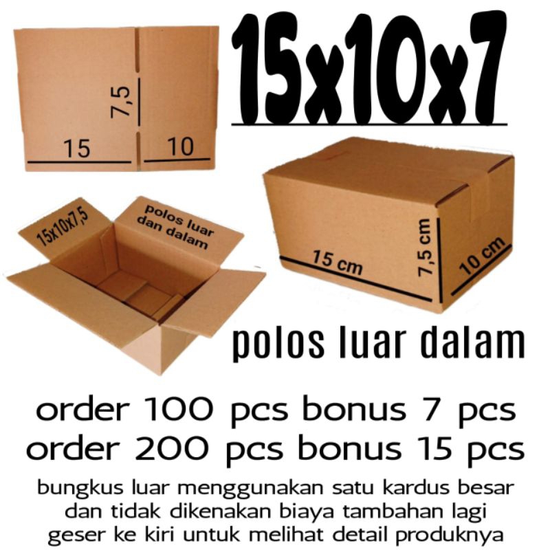 

Kardus Packing 15x10x7