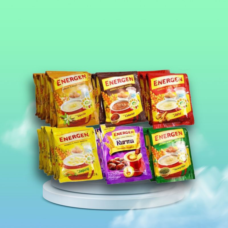 

Oats Energen sereal Rasa Kacang Hijau Paket usaha Free Packing Dus