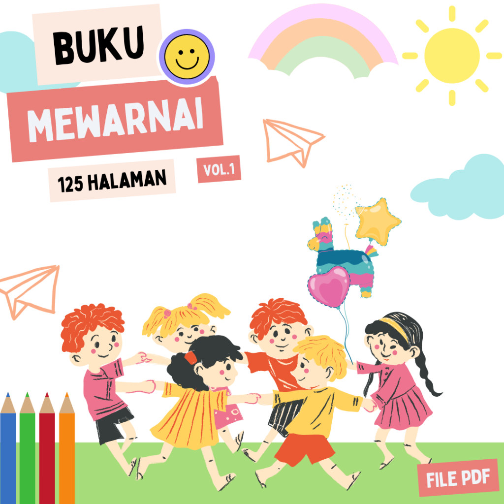 

Printable Mewarnai Anak 125 halaman tinggal print prosess cepat kirim dan murah meriah