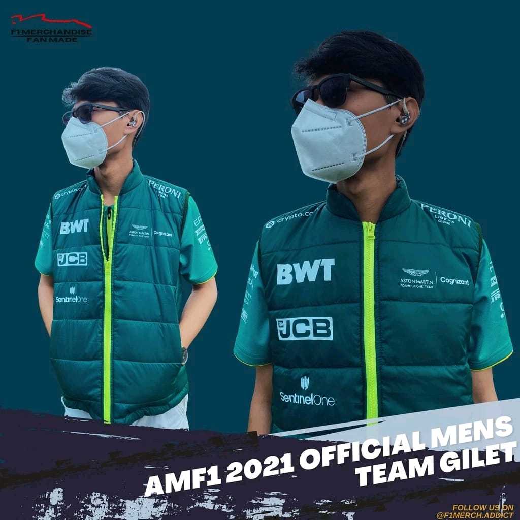 Rompi Vest Jacket Kemeja Polo F1 Aston Martin Formula 1 Team 2021 Fan Made