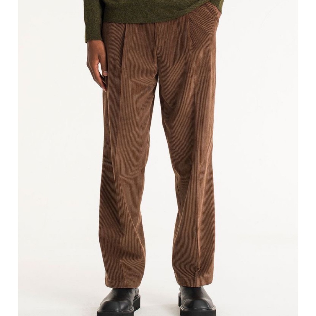 Celana Corduroy Coklat Reguler